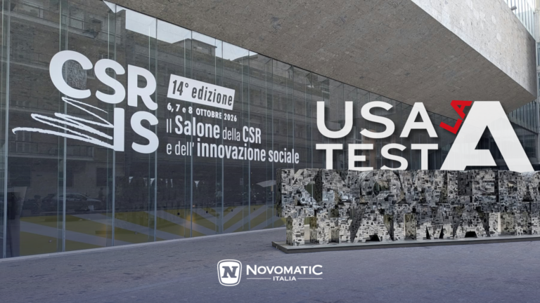 Novomatic Italia debutta al Salone della Csr con l’app ‘Usa La Testa’