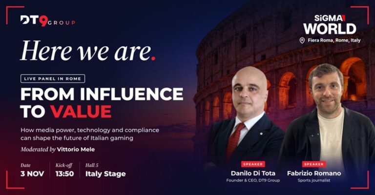 Dall’influenza al valore, Di Tota (DT9) e il giornalista Romano sul palco a Sigma World Roma