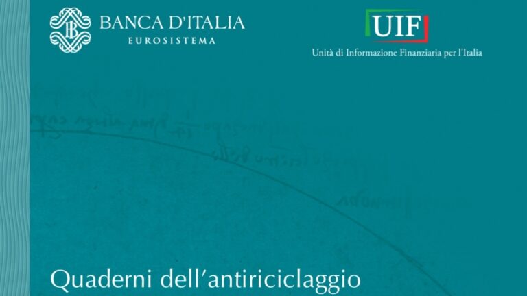 Uif, dati antiriciclaggio primo semestre 2026: 1,2% delle comunicazioni sul contante dal gioco